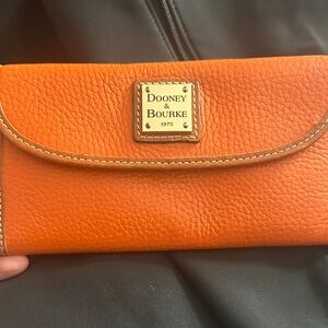 Dooney & Bourke Vibrant Orange Wallet